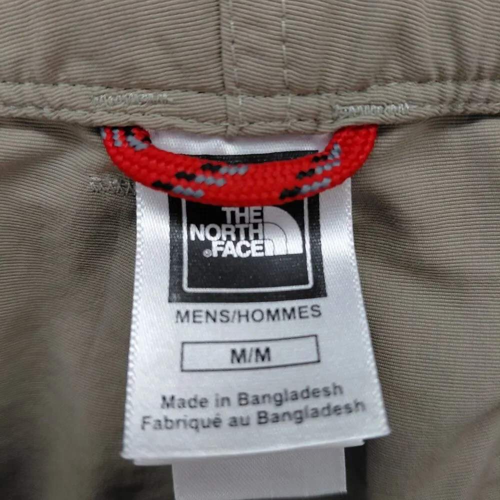 The North Face Paramount Peak Convertible Pants Mens Medium Beige Belted Outdoor